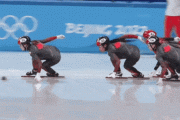 【北京五輪】ショートトラック中国代表選手、見事な甲羅投げを披露