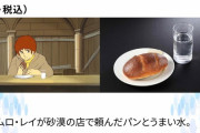 【悲報】ただのパンと水、550円