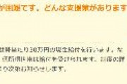 政府「収入が半減していなくても低所得世帯は現金給付30万円を受け取れます」