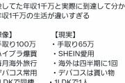 【画像】外資OLさん「年収1000万の理想と現実がこちらです」