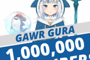 英語ホロライブのサメちゃん、Vチューバー史上最速で登録者100万人突破