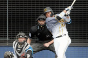 阪神・梅野が対外試合初打席でタイムリー　日本ハム杉浦から中前打