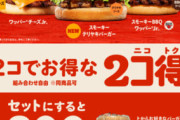 【速報】バーガーキングで神キャンペーンはじまるｗｗｗｗｗｗｗｗｗ