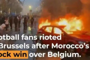 【地獄】サッカーW杯敗戦のベルギー、サポーターが暴徒化！　首都に押し寄せ車などに放火、警察も放水や催涙ガスで応戦