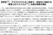 シャープ「プラズマクラスター技術で空気中に浮遊する新型コロナウイルスの減少効果を実証した」