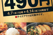 【朗報】やよい軒490円セールｗｗｗｗｗｗｗｗｗｗ