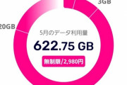 楽天モバイルで622GB使う猛者が現れるｗｗｗｗｗｗ