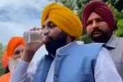 【動画】インド、パンジャーブ州首相が安全アピのために「聖なる川」の水を飲む→無事入院