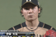 【速報】日ハム伊藤大海、制球安定せず5回途中103球で降板