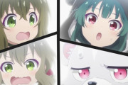 「くまクマ熊ベアー」第6話感想(実況まとめ)画像 動画 夫婦喧嘩は犬も食わない、ユナも食べない。幼女と一緒にプリンを食べよう！！『クマさん、姉妹を見守る』