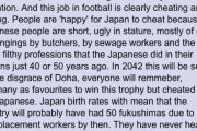 【悲報】ドイツ人「日本は２００２年の韓国みたいに不正をした、W杯の歴史上最大の茶番だ」激怒中