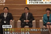 岸田内閣の支持率爆上げｗｗｗｗｗｗｗｗｗ
