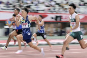 サニブラウン、男子100mであわや準決敗退…高3の新星･柳田が先着◇日本選手権