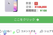 【朗報】ワイ、iPhone11を100円で手に入れる