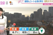 【動画】テレビ局の女性気象予報士さん、ウェザーニュース（笑）との格の違いを見せつけるｗｗｗｗｗｗ