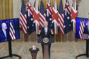 【対中包囲網】米英豪、インド太平洋で新枠組み　対中国念頭、原潜技術供与へ