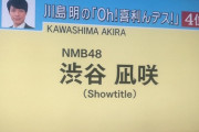 【朗報】麒麟川島が「アメトーーク!」芸人ドラフトでNMB48渋谷凪咲を上位指名！！！