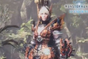 『モンハンワールド アイスボーン』空の王「リオレウス」のマスターランク男女用防具紹介映像が公開！