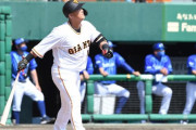 巨人・中田翔が５試合連続安打　好調継続、エスコバーから二塁打