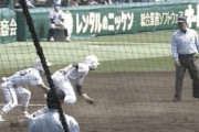【GIF】甲子園で過激すぎる放送事故wwwwwww