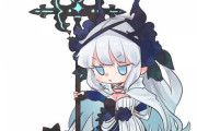 【FGO】礼装衣装のモルガン様イラスト！！　黒猫とモルガン様いいね！