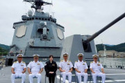 小野田防衛大臣政務官、海上自衛隊舞鶴地区を視察…イージス護衛艦「あたご」などで隊員を激励！
