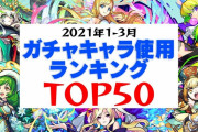 【超必見】※衝撃※ マジかこれ！！！！公式が突如「ガチャキャラトップ50」発表きたあああああああ！！！！！！【モンスト】