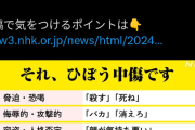 NHK「誹謗中傷の一例がこちら」