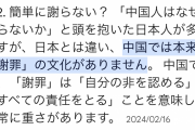 中国人は謝ったら終わりなんだよ、文化が違うんだから分かってやれという風潮  [7/12]