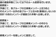 【速報】まじか…。 「 #48G写真集選抜イベント 」いきなりルール変更