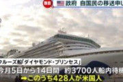 米政府「クルーズ船に取り残されている米国人を本国へ移送する！」　日本に伝達