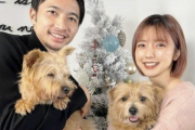 日本代表・柴崎岳 妻・真野恵里菜と自宅ツリー前で仲良しショット 吉田麻也も「♥♥♥」