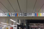 彡(●)(●)「電車の乗り換えって”色”で判断するものだろ？」
