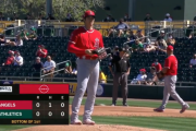 【MLB】大谷翔平、今季初の実戦登板で最速161キロ　2回途中5奪三振3安打1失点