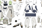 【FGO】エルキドゥ概念礼装「フライ・オフ」の服装デザイン画！！　めっちゃ細かいところまでデザインされてる！！