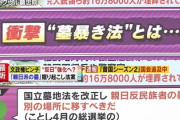 親日の墓を合法的に掘り起こして別の場所に埋める法律を制定する模様
