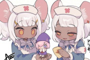 【FGO】大黒天ちゃん達とミニマシュイラスト！！　掌の上に乗ったミニマシュ可愛いです！！