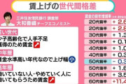 氷河期世代「死ぬまで踏み台」　若手世代は給与上昇　氷河期世代は停滞もしくは減少