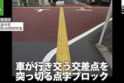 【悲報】点字ブロックさん、とんでもない敷かれ方をされてしまう