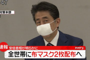 【速報】安倍マリオ「布マスク、1住所当たり2枚ずつ配布します」