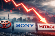 【悲報】トヨタ-5％、SONY-5％、日立-4％ｗｗｗ 日本株の主力、まとめて逝