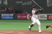 近藤健介(24) 57試合 .413(167-69) 3HR 出塁率.567 OPS1.124