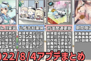 【艦これ】2022年8月4日のアップデート情報を動画で高速確認！
