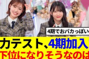 【櫻坂46】学力テスト、4期加入で最下位になりそうなメンバーは…