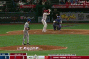 大谷翔平、第3打席で二試合連続安打となるライト前ヒット！！！