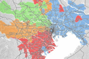 【悲報】関東の若者が新宿区、渋谷区、豊島区、千代田区のどこで遊ぶかが可視化される