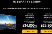 ゲオで4KテレビとTVチューナーレススマート4Kテレビ安すぎワロタ