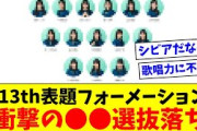 【日向坂46】まさかの●●選抜落ちにおひさま衝撃… 13thシングルフォーメーションに対するおひさまの反応がこちら