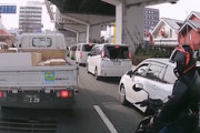 【大阪】接触事故で面倒くさいすり抜けバイクとトラブルになった記録映像。