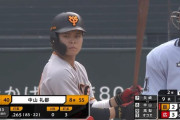 巨人・中山礼都さんの成績